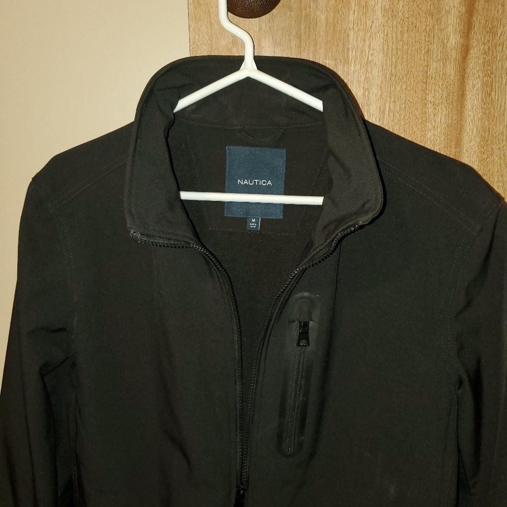 Nautica black medium coat